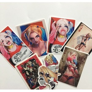 Suicide Squad Harley Quinn Graffiti Sticker Laptop Luggage Skateboard 7pcs/set   122715590656